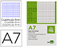 BLOC NOTAS LIDERPAPEL CUADRO 4MM A7 80 HOJAS 60G/M2 PERFORADO