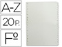 SEPARADOR ALFABETICO MULTIFIN 3005 PLASTICO FOLIO NATURAL