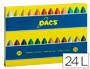 LAPICES CERA DACS CAJA DE 24 COLORES SURTIDOS