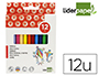 LAPICES CERA LIDERPAPEL CAJA DE 12 UNIDADES COLORES SURTIDOS