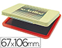 TAMPON ARTLINE EHP-3 ROJO BASE DE PLASTICO 67X106 MM