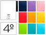 CUADERNO ESPIRAL LIDERPAPEL CUARTO SMART TAPA BLANDA 80H 60GR LISO SIN MARGEN COLORES SURTIDOS