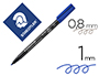 ROTULADOR STAEDTLER LUMOCOLOR RETROPROYECCION PUNTA DE FIBRAPERMANENTE 317-3 AZUL PUNTA MEDIA REDONDA 0.8-1 MM