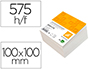 TACO PAPEL LIDERPAPEL ENCOLADO BLANCO 500+75 HOJAS 100X100X60 MM 80 GR