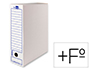 CAJA ARCHIVO DEFINITIVO LIDERPAPEL FOLIO PROLONGADO CARTON RECICLADO 325G/M2 LOMO 116 MM BLANCO 388X116X275 MM