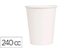 VASO TERMICO CARTON BLANCO 240 CC PAQUETE DE 50 UNIDADES