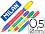 PORTAMINAS MILAN SWAY MIX 0,5 MM CON GOMA COLORES SURTIDOS