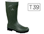 BOTA DELTAPLUS DE SEGURIDAD JOUCA PVC VERDE SUELA DE TACOS TALLA 39