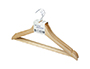 PERCHA ROZENBAL MADERA NATURAL BARNIZADA PACK DE 3 UNIDADES