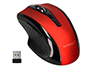 RATON Q-CONNECT OPTICO INALAMBRICO 1000 DPI RECEPTOR USB 2,4 GHZ ROJO