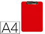 PORTANOTAS Q-CONNECT PLASTICO DIN A4 ROJO 2,5MM