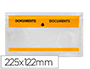 SOBRE AUTOADHESIVO Q-CONNECT PORTADOCUMENTOS MULTILINGUE 225X122 MM VENTANA TOTALMENTE TRANSPARENTE PAQUETE DE 1000