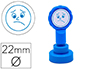 SELLO ARTLINE EMOTICONO DISGUSTO COLOR AZUL 22 MM DIAMETRO