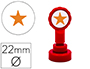 SELLO ARTLINE EMOTICONO ESTRELLA COLOR ORO 22 MM DIAMETRO