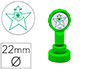 SELLO ARTLINE EMOTICONO ESTRELLA COLOR VERDE 22 MM DIAMETRO