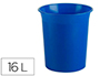 PAPELERA PLASTICO ARCHIVO 2000 ANTIMICROBIANA SANITIZED PLASTICO AZUL 18 LITROS 290X310 MM