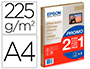 PAPEL FOTOGRAFICO EPSON PREMIUN GLOSSY PHOTO SATINADO DIN A4 PROMO 2 X 15 HOJAS 225 GR