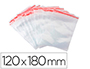 BOLSA PLASTICO AUTOCIERRE Q-CONNECT 120X180 MM PAQUETE DE 100 UNIDADES