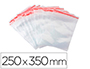 BOLSA PLASTICO AUTOCIERRE Q-CONNECT 250X350 MM PAQUETE DE 100 UNIDADES
