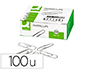 CLIPS ZINC Q-CONNECT N 4 LABIADOS 50 MM CAJA DE 100 UNIDADES