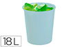 PAPELERA PLASTICO ARCHIVO 2000 ECOGREEN 100% RECICLADA 18 LITROS COLOR AZUL PASTEL