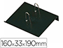 PORTACALENDARIO PLASTICO FAIBO PARA BLOC BUFETE 100% RECICLABLE COLOR NEGRO 160X33X190 MM
