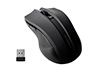 RATON Q-CONNECT OPTICO INALAMBRICO 1000 DPI RECEPTOR USB 2,4 GHZ NEGRO