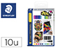 ROTULADOR STAEDTLER LUMOCOLOR RETROPROYECCION PUNTA DE FIBRA PERMANENTE 318 CAJA DE 10 UNIDADES COLORES SURTIDOS
