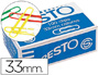 CLIPS COLORES PRESTO CAJA DE 100 UNIDADES COLORES SURTIDOS
