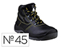 BOTAS DELTAPLUS DE SEGURIDAD PIEL CRUPON PIGMENTADA SUELA PU BI-DENSIDAD COLOR NEGRO TALLA 45