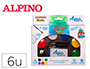 PALETA MAQUILLAJE ALPINO ACUARELABLE PRO 6 COLORES SURTIDOS
