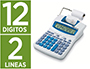 CALCULADORA IBICO 1214X IMPRESORA PANTALLA LCD PAPEL 57 MM 12 DIGITOS IMPRESION BICOLOR