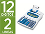 CALCULADORA IBICO 1221X IMPRESORA PANTALLA LCD ANGULADA PAPEL 57 MM 12 DIGITOS IMPRESION BICOLOR