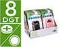 CALCULADORA LIDERPAPEL BOLSILLO XF44 8 DIGITOS SOLAR Y PILAS 94X59,5X10,5MM COLORESNEGRO VERDE ROSA EXP DE 16