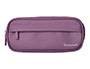 ESTUCHE PORTATODO LIDERPAPEL CLASSIC OVALADO 2 CREMALLERAS CON BOLSILLO DELANTERO 210X90MM MORADO EMPOLVADO