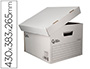 CAJON CONTENEDOR LIDERPAPEL CARTON AUTOMATICO PARA 4 CAJASARCHIVO DEFINITIVO FOLIO / 5 ARCHIVADORES A-Z 430X383X265MM