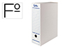 CAJA ARCHIVO DEFINITIVO AUTOMATICA LIDERPAPEL DIN A4 CARTON RECICLADO 325G/M2 LOMO 100 MM BLANCO 360X100X255MM