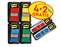BANDERITAS SEPARADORAS POST-IT 680 DISPENSADOR 50 HOJAS 4 COLORES SURTIDOS + 2 DISPENSADORES 684 FLECHA 2