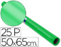 PAPEL CHAROL VERDE ROLLO 25 HOJAS DE 50X65 CM