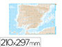 MAPA MUDO B/N DIN A4 ESPAA FISICO