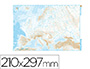 MAPA MUDO B/N DIN A4 EUROPA FISICO