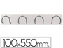 PERCHERO METALICO 611 PARED 4 COLGADORES COLOR BLANCO 55X10X5 CM