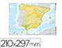 MAPA MUDO COLOR DIN A4 ESPAA FISICO