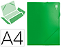 CARPETA LIDERPAPEL PORTADOCUMENTOS 36903 POLIPROPILENO DINA4 VERDE LOMO 50 MM