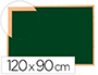 PIZARRA VERDE Q-CONNECT MARCO DE MADERA 120X90 CM SIN REPISA