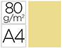 PAPEL COLOR LIDERPAPEL A4 80GR AMARILLO PAQUETE DE 100 HOJAS