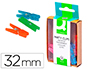 PINZA FANTASIA Q-CONNECT 32 MM CAJA DE 10 UNIDADES COLORES SURTIDOS