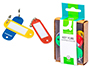 LLAVERO PORTAETIQUETAS Q-CONNECT CAJA DE 6 UNIDADES COLORES SURTIDOS