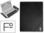 CARPETA LIDERPAPEL GOMAS FOLIO SOLAPAS PLASTICO NEGRA