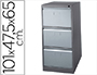 FICHERO CAJONES DE SUELO METALICO DE 3 CAJONES 101 ALTO,65 PROF. 47,5 ANCHO COLOR GRIS N.1375